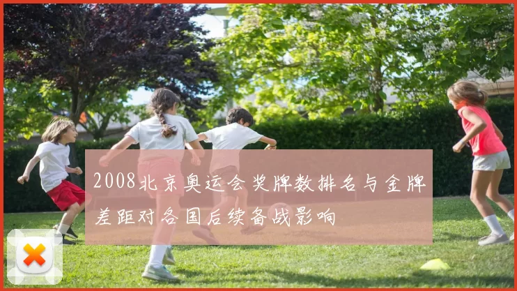 2008北京奥运会奖牌数排名与金牌差距对各国后续备战影响